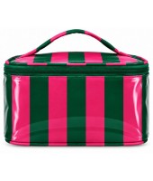 Large Cosmetic Pouch-1685-GRN/PNK